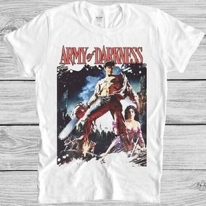 Army Of Darkness T Shirt Evil Dead Movie Cult 90s Vintage Cool Gift Tee